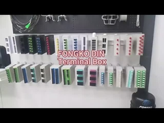 4 Kern FC DIN Schienenfaser optische FTTH Terminal Box Splice Box