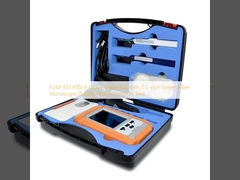 FVM-100 400x Endflächeninspektion mit 3,5-Zoll-Bildschirm Glasfasermikroskop-Anzeige Glasfaser-Inspektionswerkzeug