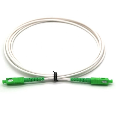 2.0mm 3.0mm weiße Kabel-Faser-Verbindungskabel, G652D-Faser Optik-Patchcord