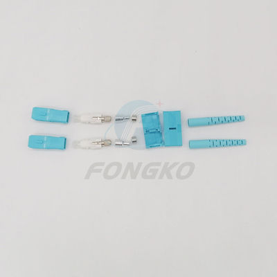 Blaues Sc OM3 LAN Fiber Optic Connector Ends für Inhausnetz FKCON-041