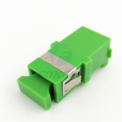 Grüne fensterladen-Adapter Sc-Faser-Optiksimplexadapter Shell Singlemodes SC/APC Selbst