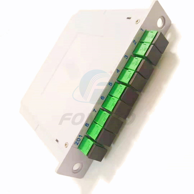 Einsatz-Art Faser-Optikteiler mit Faser des Adapters SC/APC 1*8 optischer Einfügungsart PLC-Teiler