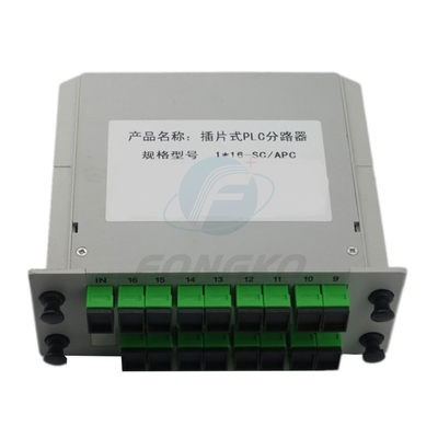 Faser-Optik1 16 Kassetten-Stahlrohr-Teiler-ABS PLC-Teiler für CATV