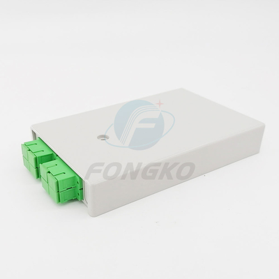 Grey Optic Fiber Access-Verteilerkasten 1*8 Kern-Faser-optischer Anschlusskasten PLC-Teiler Sc-Verbindungsstück hoher Qualität 8