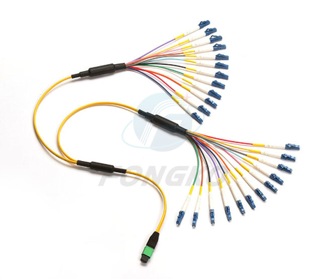 Faser LC UPC Optikkern des fanout-Zopf-Verbindungskabel-Kabel-APC MPO 24
