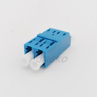 Adapter-Metallfensterladen-Duplex Unibody Shell Plastic Buckle Optical Fiber LC/UPC Flangeless