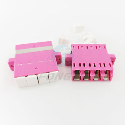 Qualität  Rose Quad Lc To Lc Coupler Multimode OM4 Cable To Fiber Optic Adapter Fabrik