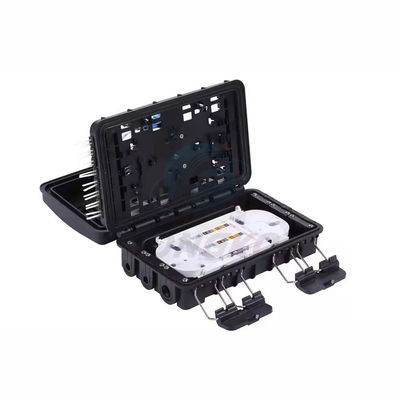 Qualität  1x8 Aerial 24 Core Fiber Optic Splice Closure Connection Box For Steel Tube Splitter Fabrik