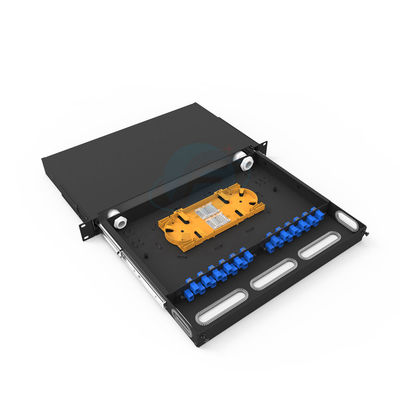 Qualität  6-48 Port Sliding ODF Fiber Optic Patch Panel For Data Center Fabrik