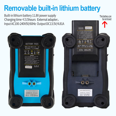 Blue Fiber Optic Fusion Splicer 4800mAh Batterie Chinesisch/Englisch 2 Sprachen Schweißsplißmaschine
