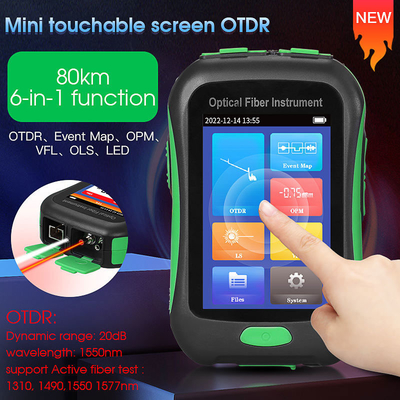 Instrument aus optischen Fasern OTDR aktiver Live Test 1550nm 20dB 80KM OPM VFL OLS LED