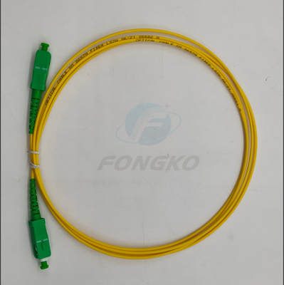 SC/APC zu SC/APC Glasfaserpatchkabel MM SM Simplex 9/125 G652D G657A