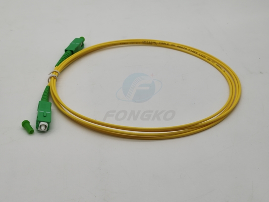 SC/APC zu SC/APC Glasfaserpatchkabel MM SM Simplex 9/125 G652D G657A