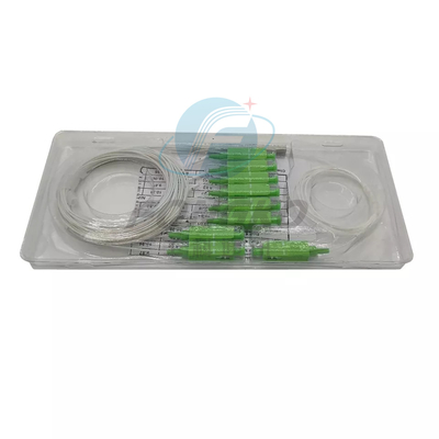 1*8 SC APC Glasfaser-PLC-Splitter 1:8 Stahlröhre FTTH Mini-optische PLC-Splitter