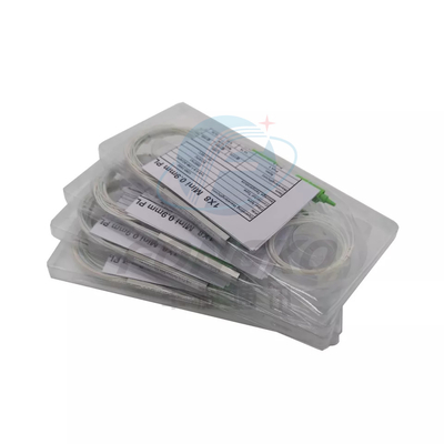 1*8 SC APC Glasfaser-PLC-Splitter 1:8 Stahlröhre FTTH Mini-optische PLC-Splitter