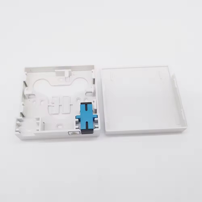 ABS-Gesichtsplatte Glasfaser Endbox mit 2 Kern-SC-Adaptern und Pigtails