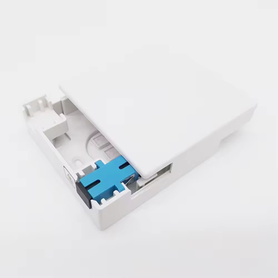 ABS-Gesichtsplatte Glasfaser Endbox mit 2 Kern-SC-Adaptern und Pigtails