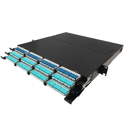 1U 144Core Einfache Glasfaserverteilungskiste Patch-Panel mit Rack Mount-Struktur