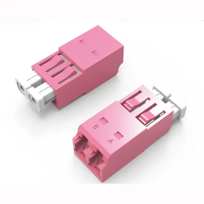 LC/PC zu LC/PC OM4 Multimode Flangeless Coupler OM4 Glasfasernetzwerkadapter