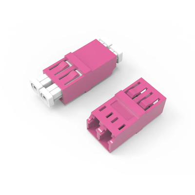 LC/PC zu LC/PC OM4 Multimode Flangeless Coupler OM4 Glasfasernetzwerkadapter