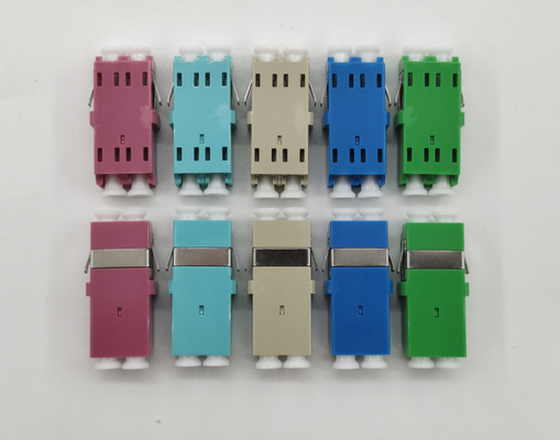LC/PC zu LC/PC OM4 Multimode Flangeless Coupler OM4 Glasfasernetzwerkadapter