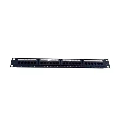 Metallmodulärer 24-Port-Jack für die Kategorie 6 UTP Patch Panel für OEM/ODM-Anwendungen