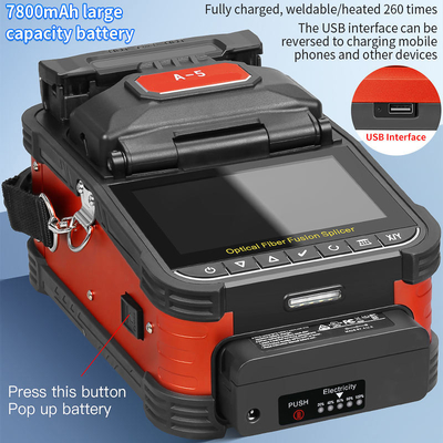 FONGKO A-5 Glasfaser-Fusionsspleißgerät 6-Motor-Faserkernausrichtung für Glasfaser-Spleißmaschine