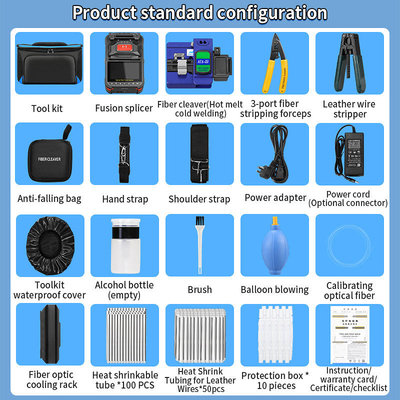 FONGKO A-5 Glasfaser-Fusionsspleißgerät 6-Motor-Faserkernausrichtung für Glasfaser-Spleißmaschine
