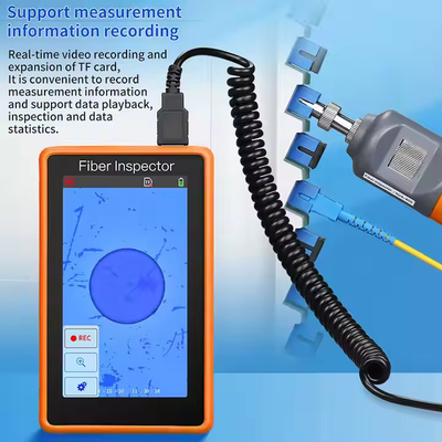 5-Zoll-HD-Touchscreen-Monitor Inspektion Glasfaserprobe optisches Reinigungswerkzeug Glasfaser Ende Gesichtsdetektor