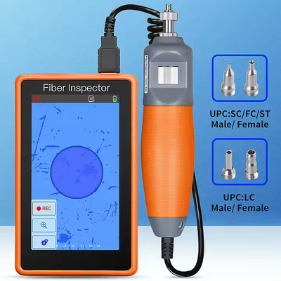 5-Zoll-HD-Touchscreen-Monitor Inspektion Glasfaserprobe optisches Reinigungswerkzeug Glasfaser Ende Gesichtsdetektor