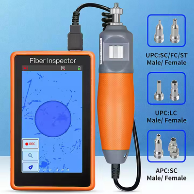 5-Zoll-HD-Touchscreen-Monitor Inspektion Glasfaserprobe optisches Reinigungswerkzeug Glasfaser Ende Gesichtsdetektor
