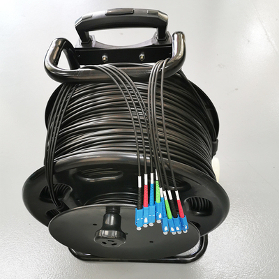 Fongko optische Kabel Wicklung Tragbarer Feld optischer Glasfaser -Jumper Wickelauto Pull -Stange Mobile Kabel Wickelrolle