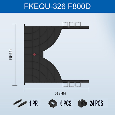 FONGKO-Kanal Typ 19 Zoll 24 Ports Datencenter-Kabelmanagement-Rack Kabelmanager