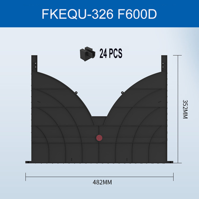 FONGKO-Kanal Typ 19 Zoll 24 Ports Datencenter-Kabelmanagement-Rack Kabelmanager
