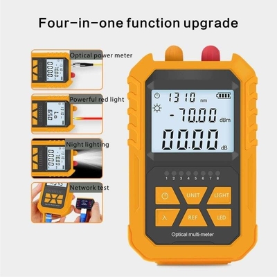 FONGKO OPM VFL All-in-one Leistungsmesser Glasfaser RJ45 Kabeltester Multifunktionsoptischer Leistungsmesser