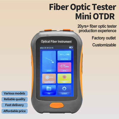 FONGKO Mini OTDR Aktivfaser 1550nm Glasfaserreflectometer und VFL OLS OPM EventMap 20dB 60/80Km OTDR