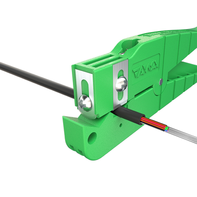 FONGKO 45-164 Koaxialkabel-Abisolierer zum Abisolieren von Drähten, grünes Kabel, Durchmesser 6,4 mm bis 14,3 mm