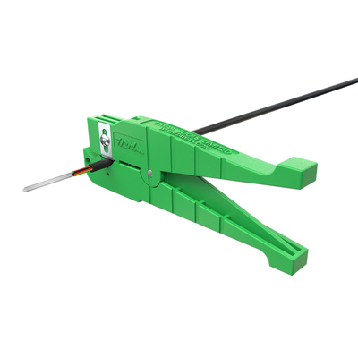FONGKO 45-164 Koaxial-Abisolierer Grün Kabeldurchmesser 6,4 mm bis 14,3 mm Lösrohr-Abisolierer Koaxialkabel-Abisolierer