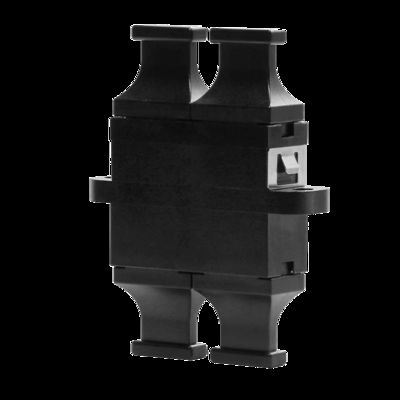 FONGKO Schwarzer Flanschloser Duplex-Adapter DX Flansch Faseroptik MPO-Adapter