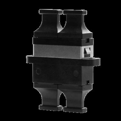 FONGKO Schwarzer Flanschloser Duplex-Adapter DX Flansch Faseroptik MPO-Adapter