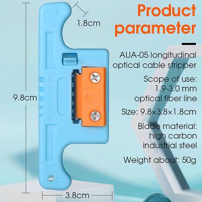 AUA-05 Lösungs-Abmantler für 1,9-3,0 mm FTTH-Fasern, Midspan-Kanal-Werkzeug