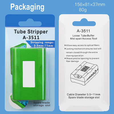 A-3511 Glasfaserkabelstripper 3,5-11mm FTTH Dropkabeloptischer Stripper Längsschnittkabelstripper