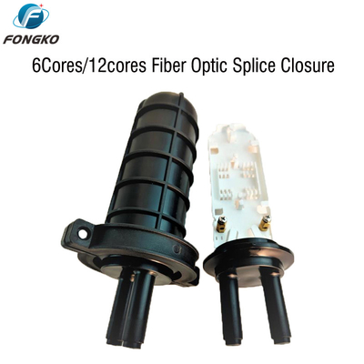 FONGKO 1 In 1 Out IP68 6 12 Kern Dome Faseroptik Spleißverschluss Schacht Optische Spleiß-Verbindungsbox