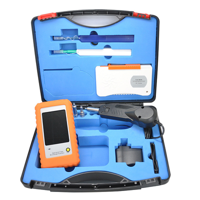 FONGKO FVM-100 Glasfaser-Inspektionswerkzeug 400-fache Endflächeninspektion mit 3,5-Zoll-Bildschirm Glasfasermikroskop-Anzeige