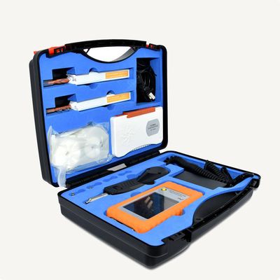 FVM-100 400x Endflächeninspektion mit 3,5-Zoll-Bildschirm Glasfasermikroskop-Anzeige Glasfaser-Inspektionswerkzeug