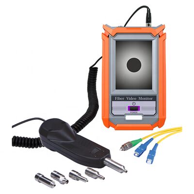 FONGKO Professionelles Faseroptik-Endflächen-Reinigungswerkzeug-Kit Faseroptik-Inspektionsset für Telekommunikation