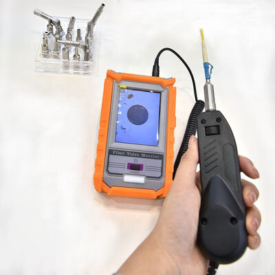 FONGKO Professionelles Faseroptik-Endflächen-Reinigungswerkzeug-Kit Faseroptik-Inspektionsset für Telekommunikation