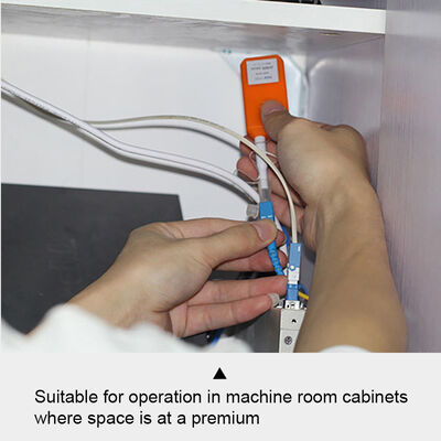 Glasfaser-Reinigungstift FKEQU-446 CLEP-125-M für LC/MU 1,25 mm mit 800+ Reinigungen MINI-Typ Orangefarbener Glasfaser-Steckverbinder-Reiniger