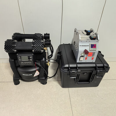 FONGKO Compact Micro Cable Blowing Machine Digital Display Fiber Optic Cable Jetting Machine for Micro Duct Telecom Installation