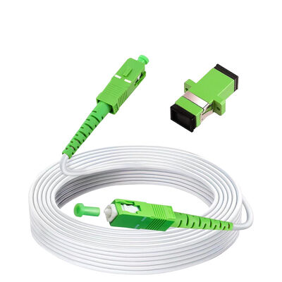 FONGKO 3m SC/APC Fiber Optic Internet Cable Armored Fiber Patch Cable OS2 Single Mode Fiber Optical Patch Cord
